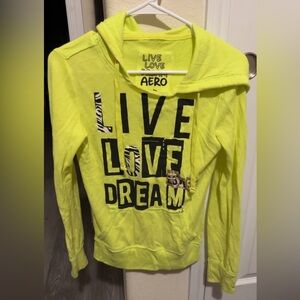 Aero Neon Yellow Graphic Hoodie